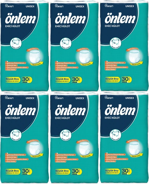 Önlem Emici Külot Hasta Bezi Large Büyük 180 Adet