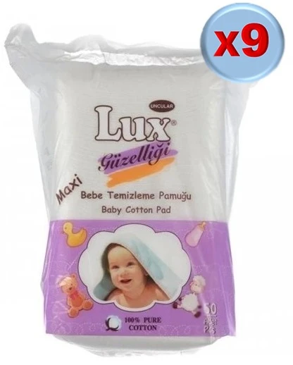 Lüx Bebek Temizleme Pamuğu 540 Adet (9Pk*60) - 2