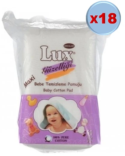 Lüx Bebek Temizleme Pamuğu 1080 Adet (18Pk*60)