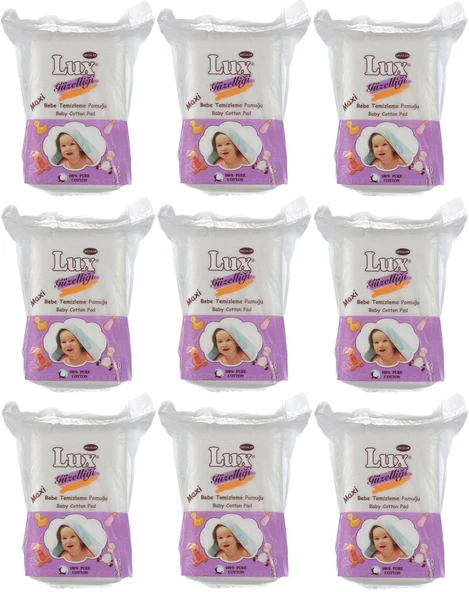 Lüx Bebek Temizleme Pamuğu 540 Adet (9Pk*60)