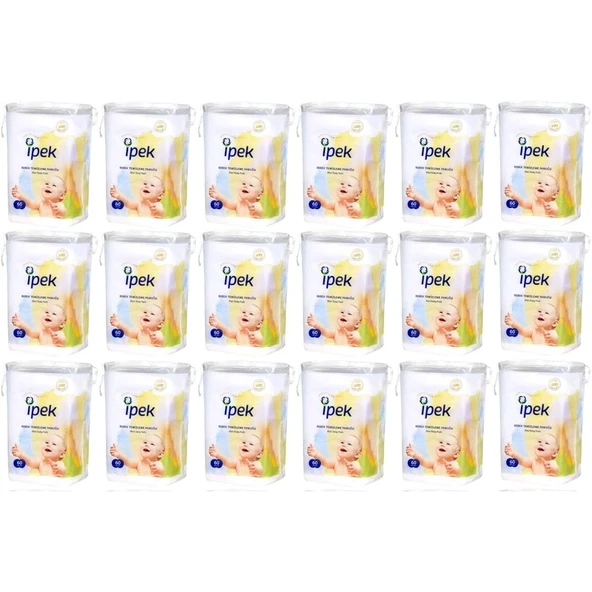 İpek Bebek Temizleme Pamuğu 1080 Adet (18Pk*60) ürün görseli 1