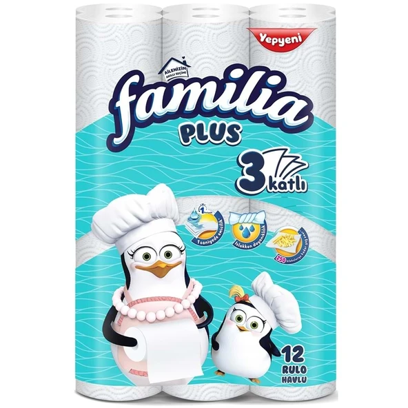 Familia Kağıt Havlu Plus 12 Li Pk (3 Katlı) ürün görseli 1