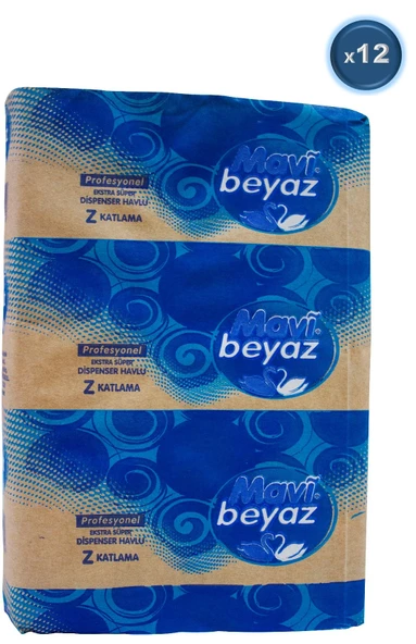 Mavi Beyaz Plus Dispenser Peçete 18 Li Pk (18PK*250) 4500 Yaprak) (ÜK-145301)