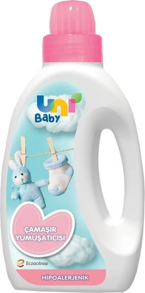Uni Baby Çamaşır Yumuşatıcı 1500Ml Hassas Ciltler İçin/Hipoalerjenik (Pembe)