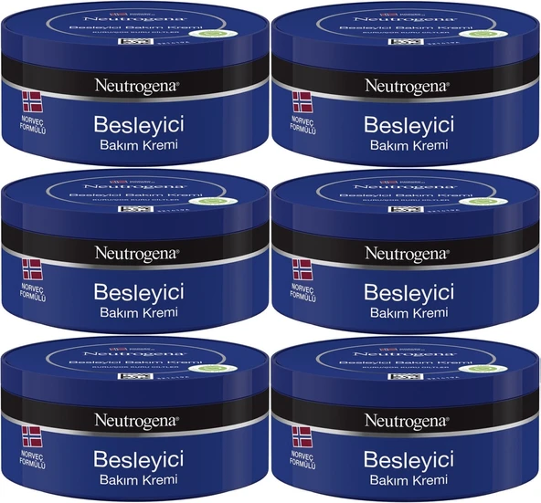 Neutrogena Norveç Formülü Besleyici Bakım Kremi 200ML (6 Lı Set)