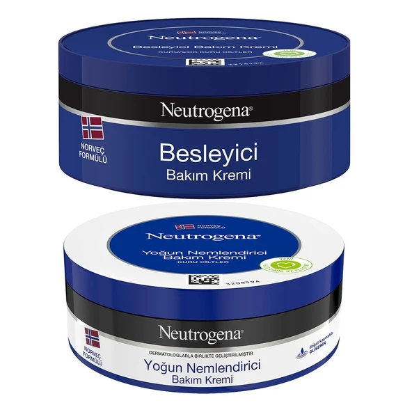 Neutrogena Norveç Formülü Bakım Kremi 200ML (Karma 2 Li Set Besleyici  ve Yoğun)