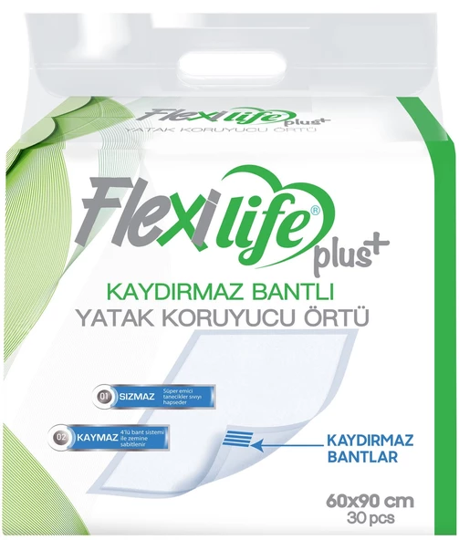 Flexi Life Hasta Alt Açma Yatak Koruyucu Örtü 60*90CM (İç Adet 30 Adet) Kaydırmaz