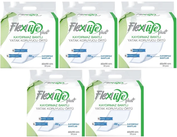 Flexi Life Hasta Alt Açma Yatak Koruyucu Örtü 60*90CM 150 Adet Kaydırmaz