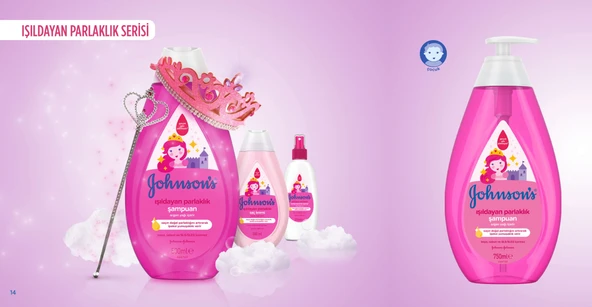 Johnsons Baby Bebek Şampuanı 750ML Işıldayan Parlaklık (6 Lı Set) - Resim 3