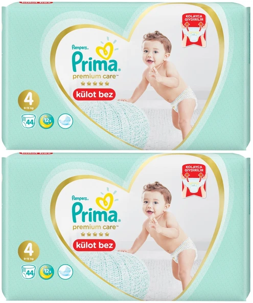Prima Premium Care Külot Bebek Bezi Beden:4 (9-15Kg) 88 Adet Süper Ekonomik Pk - 2