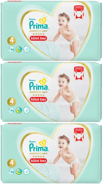 Prima Premium Care Külot Bebek Bezi Beden:4 (9-15Kg) 132 Adet Ekonomik Fırsat Pk - 2