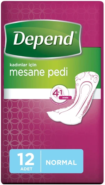 Depend Mesane Pedi Kadın Normal (İç Adet 12 Li) Tekli Pk