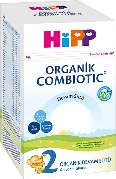 Hipp Organik Combiotic Bebek Devam Sütü 800GR No:2 (6. Aydan İtibaren) (5 Li Set) - Resim 2
