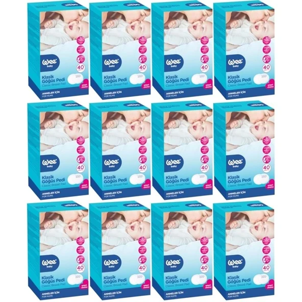Wee Baby Klasik Göğüs Pedi (40 Lı) 480 Adet (12Pk*40) ürün görseli 1