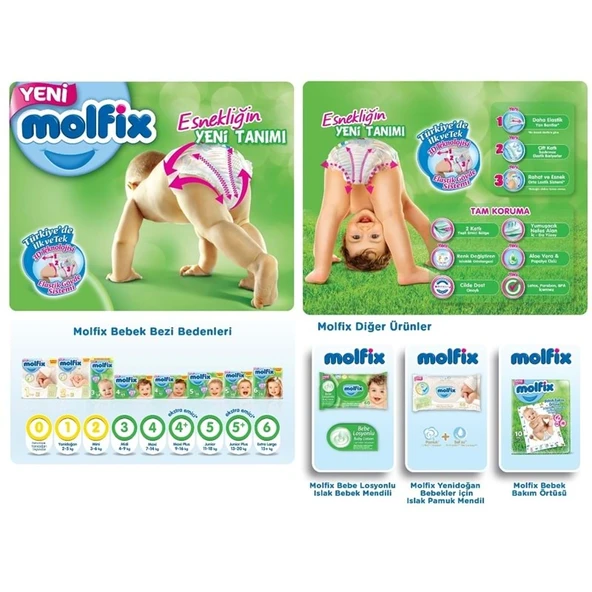Molfix Bebek Bezi Beden:4+ (9-20Kg) Maxi Plus 312 Adet Ekstra Fırsat Pk - Resim 10