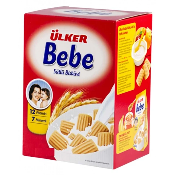 Ülker Bebe Bisküvisi 800Gr 12 Vitaminli Kutu ürün görseli