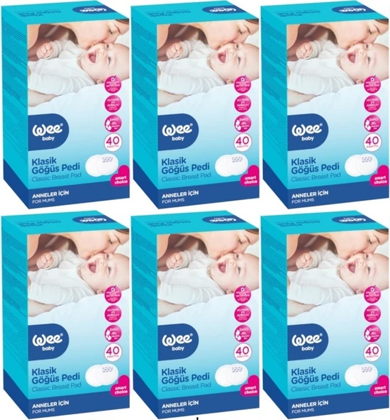 Wee Baby Klasik Göğüs Pedi (40 Lı) 240 Adet (6Pk*40)
