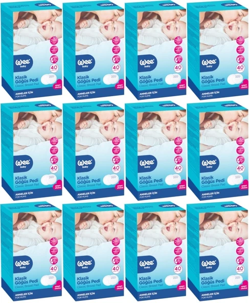 Wee Baby Klasik Göğüs Pedi (40 Lı) 480 Adet (12Pk*40)