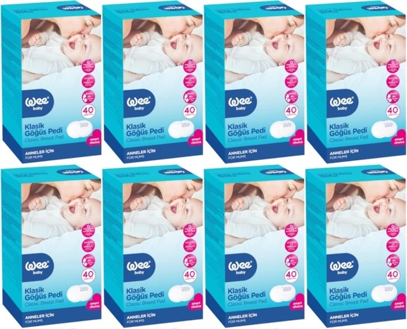 Wee Baby Klasik Göğüs Pedi (40 Lı) 320 Adet (8Pk*40)