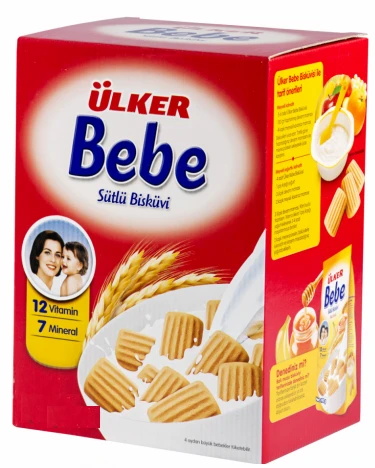 Ülker Bebe Bisküvisi 800Gr 12 Vitaminli Kutu 2 Li Set - 2