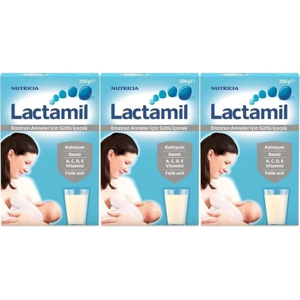 Nutrıcıa Lactamil 200GR (Emziren Anneler İçin Sütlü İçeçek) (3 Lü Set) - 1