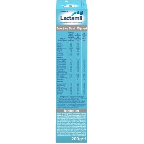 Nutrıcıa Lactamil 200GR (Emziren Anneler İçin Sütlü İçeçek) (2 Li Set) - 3
