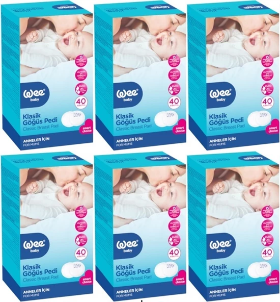 Wee Baby Klasik Göğüs Pedi (40 Lı) 240 Adet (6Pk*40)