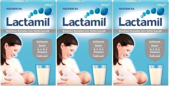 Nutrıcıa Lactamil 200GR (Emziren Anneler İçin Sütlü İçeçek) (3 Lü Set)