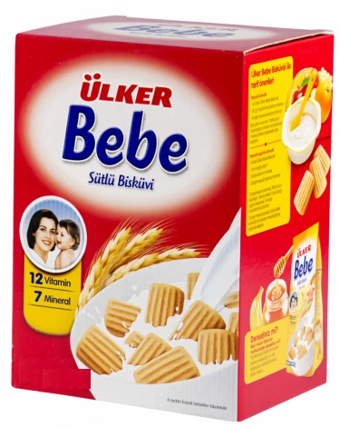 Ülker Bebe Bisküvisi 800Gr 12 Vitaminli Kutu 4 Lü Set