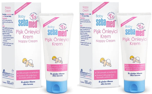 Sebamed Bebek Pişik Önleyici Krem 100ML (2 Li Set)
