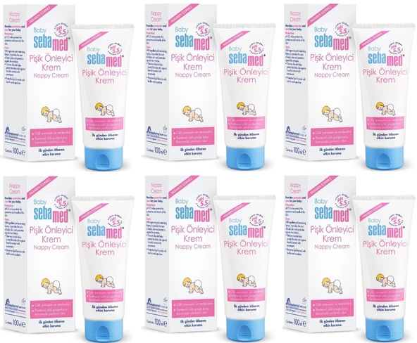 Sebamed Bebek Pişik Önleyici Krem 100ML (6 Lı Set)