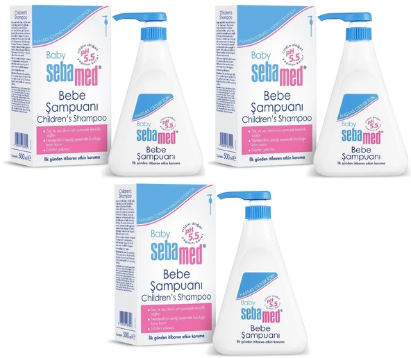 Sebamed Bebek Şampuanı 500ML Pompalı (3 Lü Set) ürün görseli 1