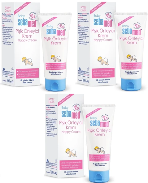 Sebamed Bebek Pişik Önleyici Krem 100ML (3 Lü Set)
