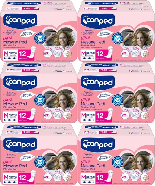 Canped Mesane Pedi Ultra M - Medium - Orta 72 Adet (6PK*12)