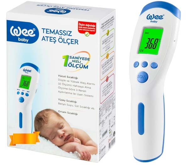 Wee Baby Temassız Uzaktan Ateş Ölçer CE BELGELİ - 1