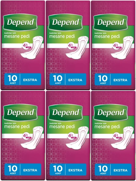 Depend Mesane Pedi Kadın Ekstra 60 Adet