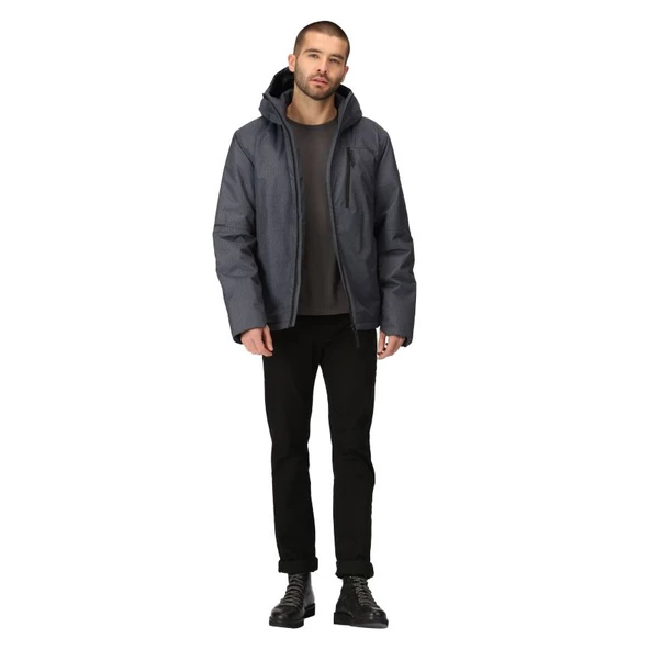 Regetta Harridge Waterproof Walking Jacket Erkek Mont Gri RMP366 - Resim 3