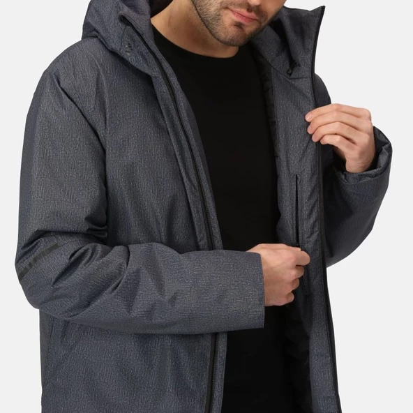 Regetta Harridge Waterproof Walking Jacket Erkek Mont Gri RMP366 - Resim 4