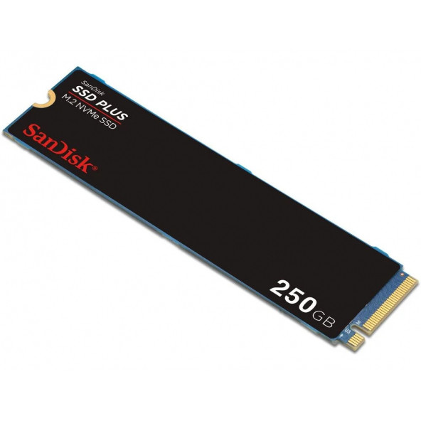 SanDisk SSD PLUS 250GB 2400MB-1500MB/s M.2 PCIe Gen 3.0 NVMe SSD SDSSDA3N-250G-G26 - 3