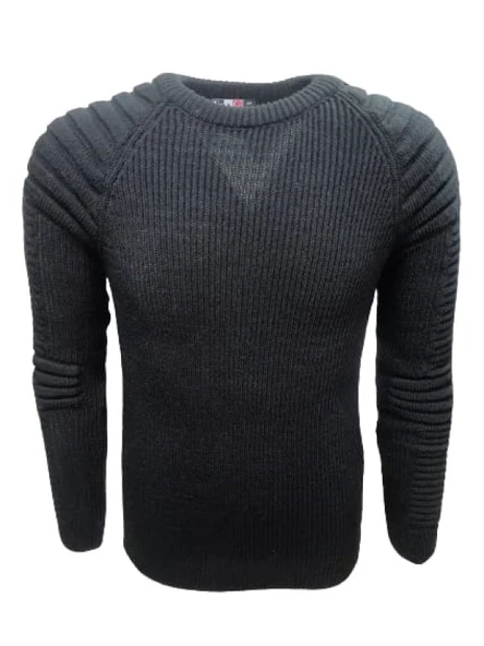 Ce-Ce C1006 Erkek Triko Basic Bisiklet Yaka Kalın Kazak - Resim 4