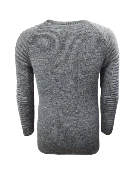 Ce-Ce C1006 Erkek Triko Basic Bisiklet Yaka Kalın Kazak - Resim 3