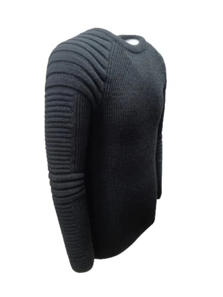 Ce-Ce C1006 Erkek Triko Basic Bisiklet Yaka Kalın Kazak - Resim 5