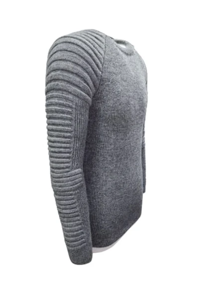 Ce-Ce C1006 Erkek Triko Basic Bisiklet Yaka Kalın Kazak - Resim 2