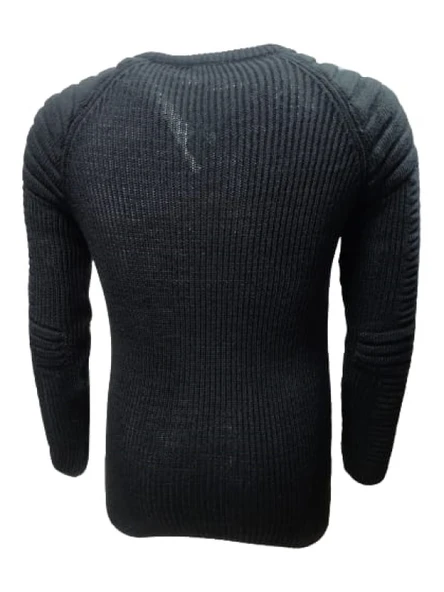 Ce-Ce C1006 Erkek Triko Basic Bisiklet Yaka Kalın Kazak - Resim 6