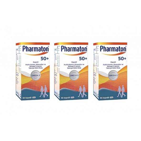Pharmaton 50 Plus 30 Kapsül 3 Adet