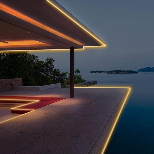 UpWay Güneş Enerjili Solar Aydınlatma RGB 3 Metre Silikonlu Şerit LED Ev Bahçe Süsleme Dekor - 3