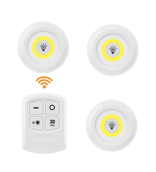 Hero Led 3 lü Uzaktan Kumandalı Led Panel Beyaz Işık