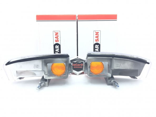 FARSAN Tofaş Beyaz Sinyal Lambası Sağ Sol Takım 2 Adet Şeffaf - 3
