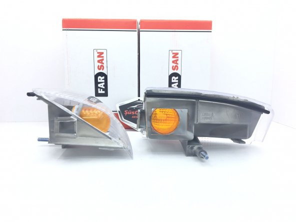 FARSAN Tofaş Beyaz Sinyal Lambası Sağ Sol Takım 2 Adet Şeffaf - 6