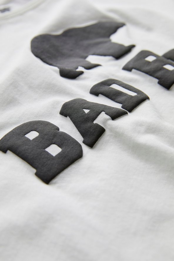 Bear Tee T-shirt Off-white Beyaz Logo Baskılı Erkek Tişört - 4